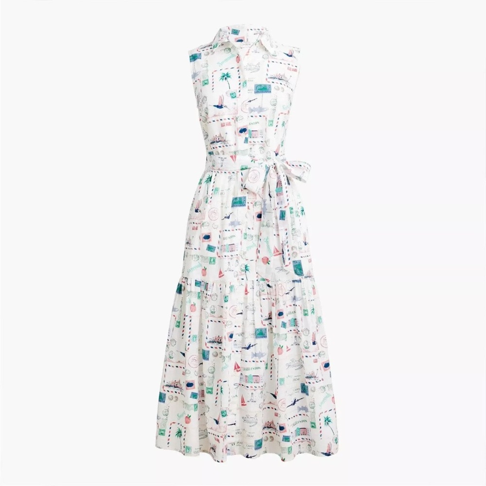 J. Crew collared midi dress